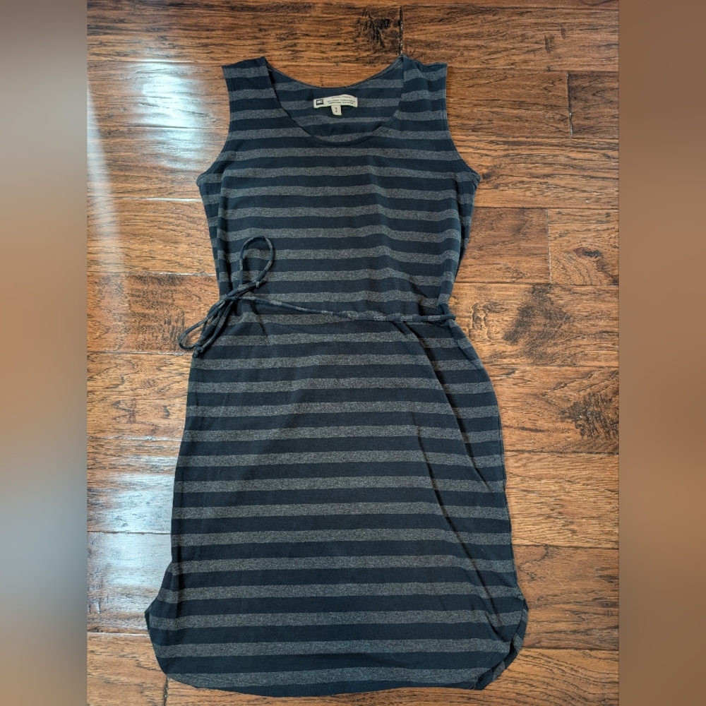 MEC Mandoline Striped Dress Organic Cotton Blend Size Small